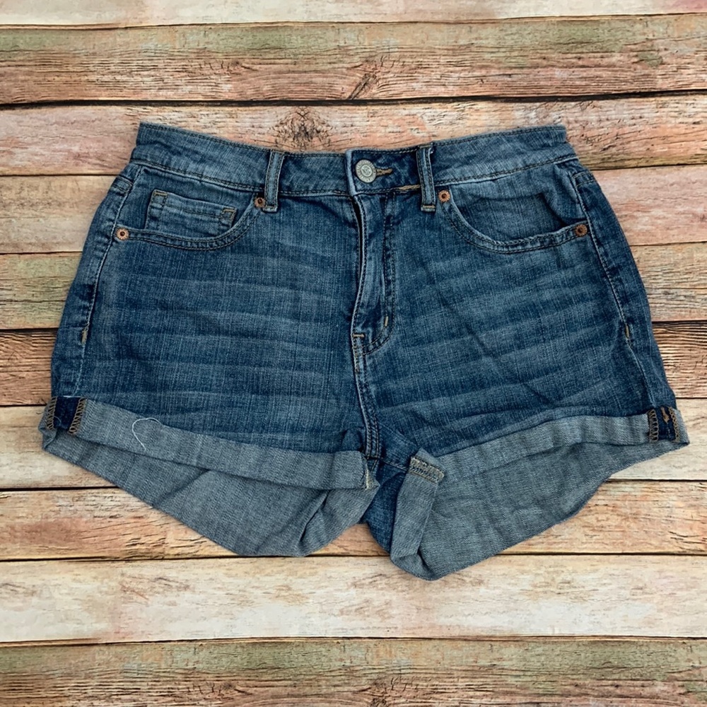 Aeropostale High Waisted Shorty Denim Shorts